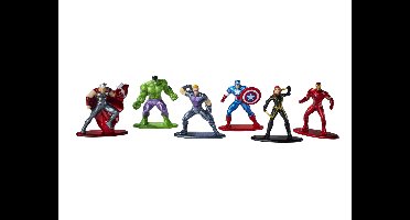 JADA Marvel Avengers speelfiguren Diorama Pack, 6-delig