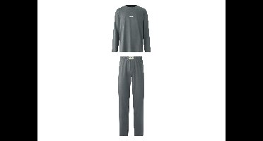 PIERRE CARDIN Heren pyjama lang, 2 stuks geassorteerd. (Grijs, L)
