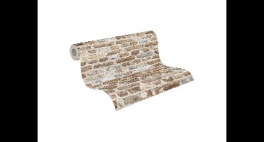 AS CRÉATION Vliesbehang (Baksteen beige, 10,05 x 0,53 m)