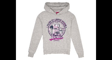 BARBIE Dames hoodie met print (Grijs, M)