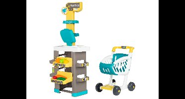 SMOBY Kinder speelgoed winkel met boodschappenkar