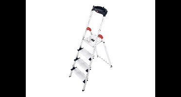HAILO Aluminium ladder, met tuinvoeten.