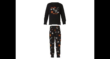 Halloween pyjama voor kinderen (98/104, Zwart)