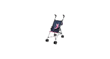 BAYER DESIGN Poppenbuggy met tas (Blauw)