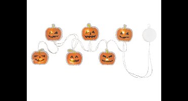 Halloween LED-raamstickers (Pompoenen)