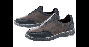 Dames vrijetijdsschoen, G-wijdte, met stressremmende Footflexx-shockabsorber. (Donkergrijs, 41)