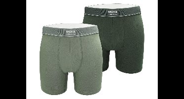 MEXX Heren Boxer, 2 stuks. (Donkergroen/groen, M)