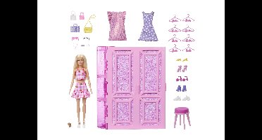 BARBIE Droomkledingkast met pop