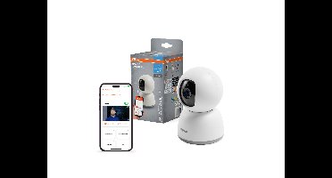 OSRAM Smart wifi-beveiligingscamera voor binnen, 360°