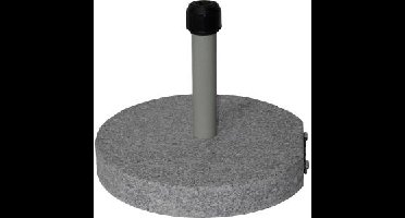 Parasolvoet graniet rond grijs 40 kg