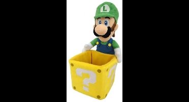 Super Mario Pluche - Luigi with Coin Box 25cm