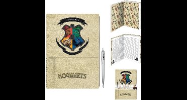 Harry Potter Premium A5 Notebook with Pen - Hogwarts Houses