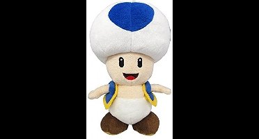 Super Mario Pluche - Blue Toad (20cm)