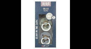 Bibs 1 Fopspeen Symmetric Glow Duo Sage/cloud 2