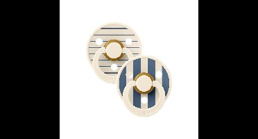 Bibs 2 Fopspeen Studio Duo Pin Steel Blue