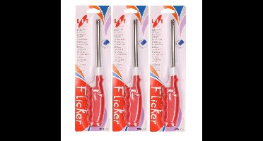 3x Rode gasaanstekers 25,5 cm - Action products
