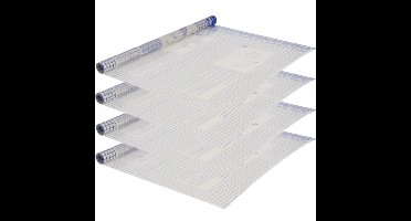 6x transparante boeklon kaftfolie zelfklevend - 250 x 50 cm- boeken kaften