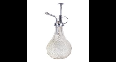 Esschert Design plantenspuit/vernevelaar - helder glas/zilver - 20 cm