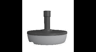 Parasolvoet vulbaar tot 30 kg - 20L - rond - antraciet - kunststof - parasols tot 250 cm