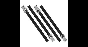 ProPlus Spanbanden - bindriemen - 12x - 40 cm - sjorbanden - zwart