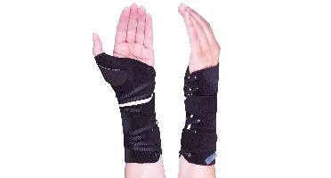 Basko Selection Wrist Rigid - Polsorthese met duim - XL - Links - Zwart