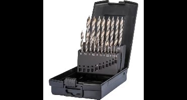 Phantom HSS set spiraalboren DIN 338 Step-point 11.443: 1-10x0.5 mm