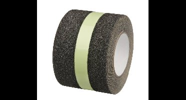 SecuCare SecuCare glow in the dark anti-slip sticker op rol 5x300 cm - zwart