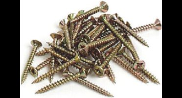 50 Spaanplaatschroeven 6,0x100mm Pozidriv verzinkt