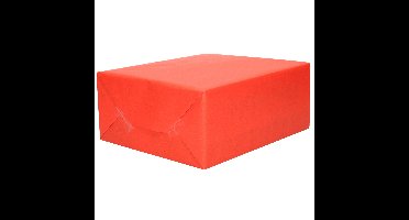 Bellatio decorations cadeaupapier / Kaftpapier - rood - 200x70 cm