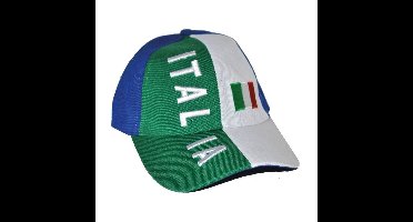 Funny Fashion baseball cap Italie - voor volwassenen - landen/EK/WK - supporters