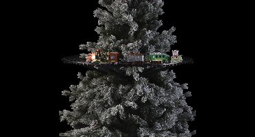 Kerstboom trein - rijdend - 23-delig - met licht en muziek - kersttrein - batterijen