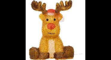 LED verlichte rendier figuur - 30 cm - 40 lampjes - kerstverlichting - dieren