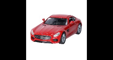 Speelgoed Mercedes Benz auto - rood - die-cast metaal - 11 cm - Model AMG GT