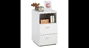 Nachtkastje Colima Small 62 cm hoog in wit