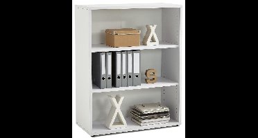 Boekenkast Calvia Medium van 111 cm hoog in wit