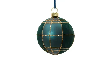 Decoris kerstbal plastic 8cm emerald