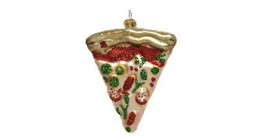 Decoris Kersthanger glas pizza