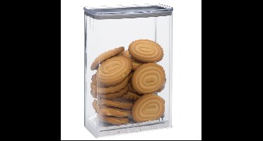 5Five Voorraadpot - keuken/voedsel - kunststof - 4300 ml - luchtdichte deksel - transparant