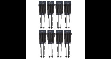 BBQ spiezen - 32x stuks - RVS - 40 cm - vleespennen voor vlees - barbecue accessoires
