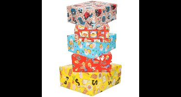 Bellatio design Inpakpapier Sinterklaas - 5x rollen - 200x70 cm - cadeaupapier