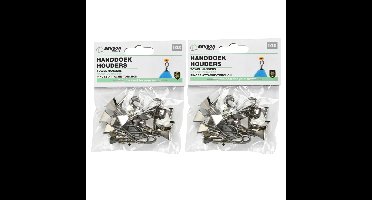 Benson Handdoekhaakjes - zilver - 20x - handdoekclips - ophanghaakjes