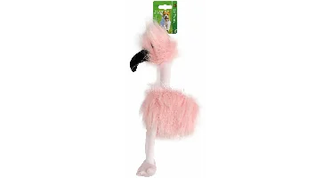 Boon Hondenspeelgoed Fluffy Bird met Pieper Roze 35cm