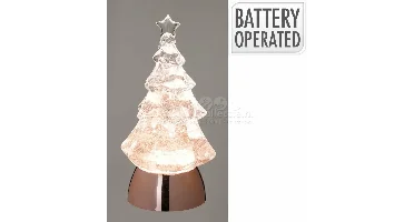 Kerstboompje Glitter met LED, Beweging en Muziek