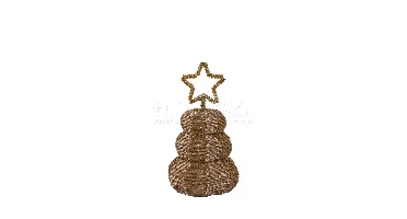 PTMD Kerstboompje Goud 20cm