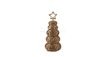 PTMD Kerstboompje Goud 33cm