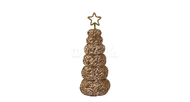 PTMD Kerstboompje Goud 40,5cm