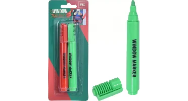 Raamstiften 2 stuks Rood & Groen
