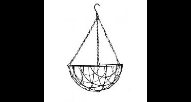 Hanging basket zwart gecoat Ø 25 cm