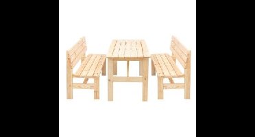 Grenen 3-delige tuinset 150 cm