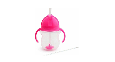 Drinkbeker Munchkin Click Lock Tip & Sip Straw Cup Pink